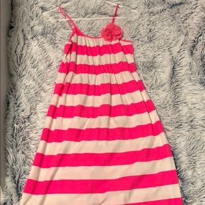 Children’s place pink and white striped dress